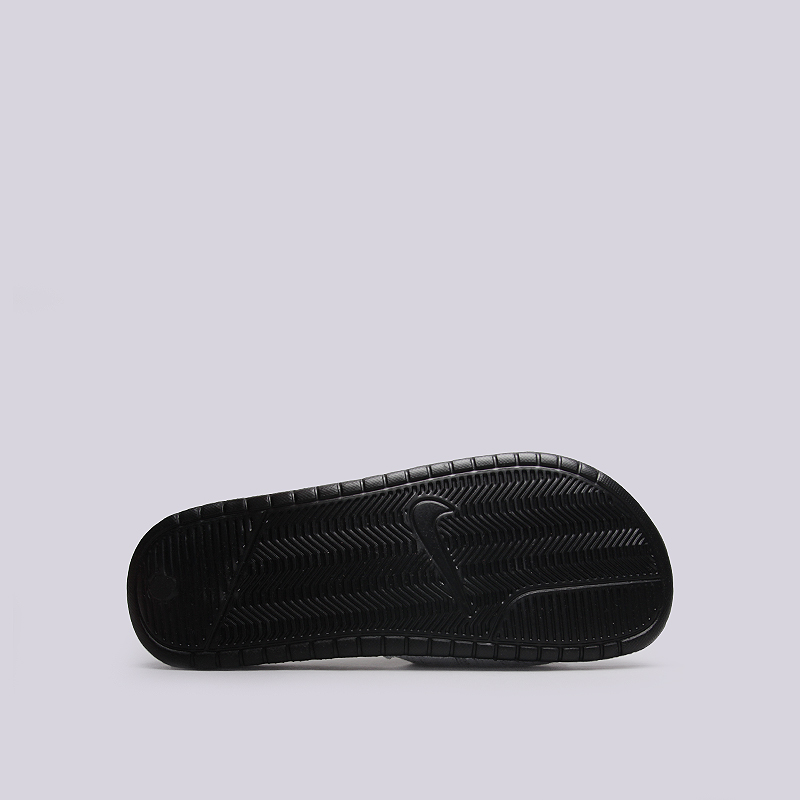  черные сланцы Nike Benassi JDI FLC QS 822020-001 - цена, описание, фото 4